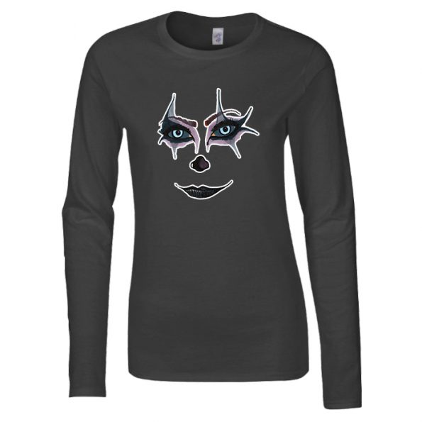 Eyes-Nose-and-Mouth-Womans-long-sleeve-t-shirt-gray