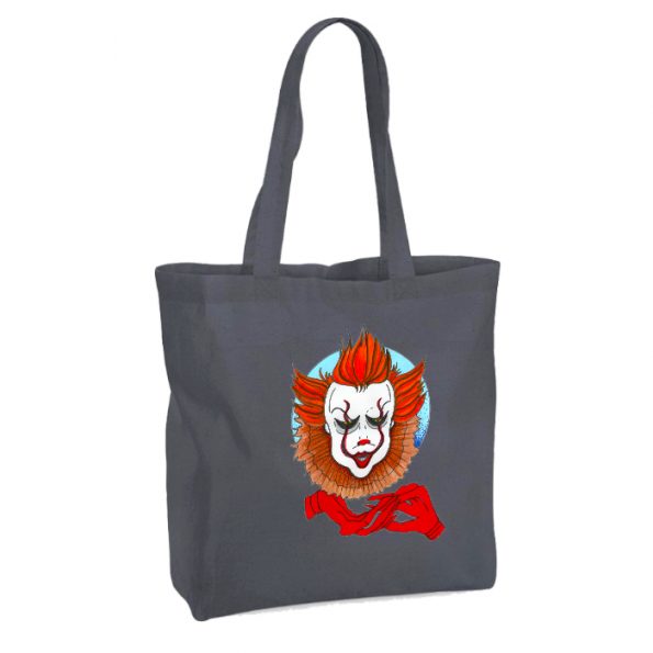Pennywise-It-Tote-Bag-Grey