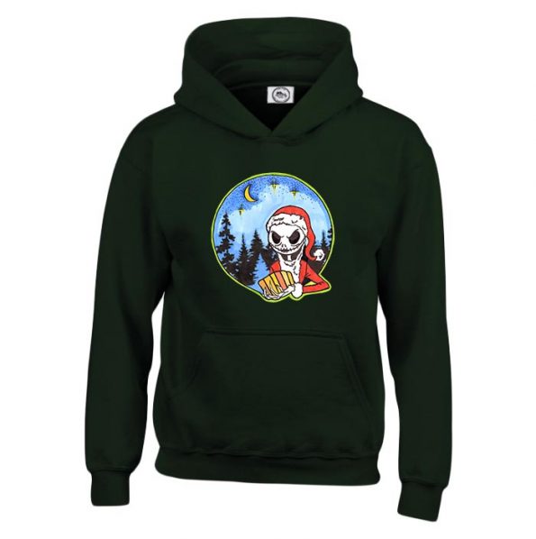 Youth Hooded Sweatshirt Forest Green